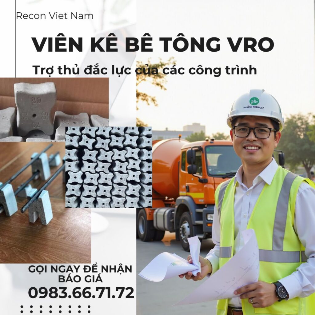 Trong xây dựng bê tông cốt thép, viên kê bê tông đóng vai trò quan trọng trong định vị cốt thép và đảm bảo lớp bê tông bảo vệ đạt tiêu chuẩn kỹ thuật. Nếu sử dụng không đúng cách, thép có thể bị lệch vị trí, ảnh hưởng trực tiếp đến độ bền và chất lượng của công trình.